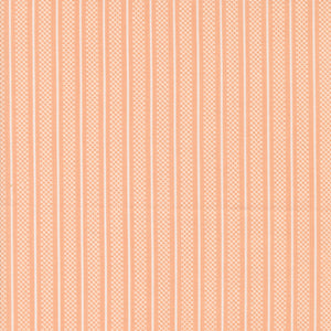 Flower Girl -  Hatched Stripe - Peachy