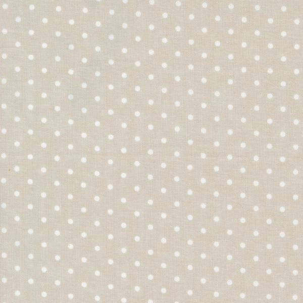 3 Sisters Vintage Linens - Perfect Dots - Silver