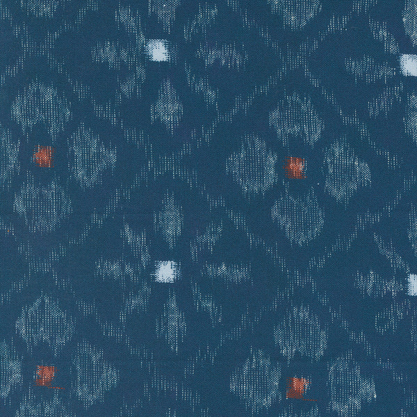 Indigo Blooming - Asagao Ikat - Navy