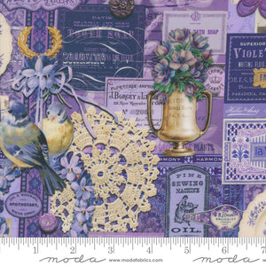 Curated in Color - Collage in Purple