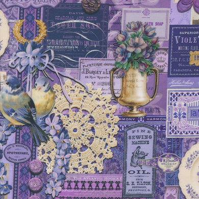 Curated in Color - Collage in Purple