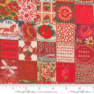 Curated in Color - Patchwork Red