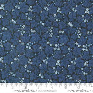 Morris Meadow - Bramble Small Floral Leaf - Kelmscott Blue