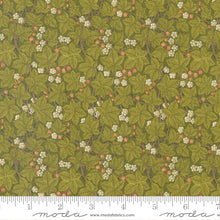 Load image into Gallery viewer, Morris Meadow - Bramble Small Floral Leaf - Fennel Green