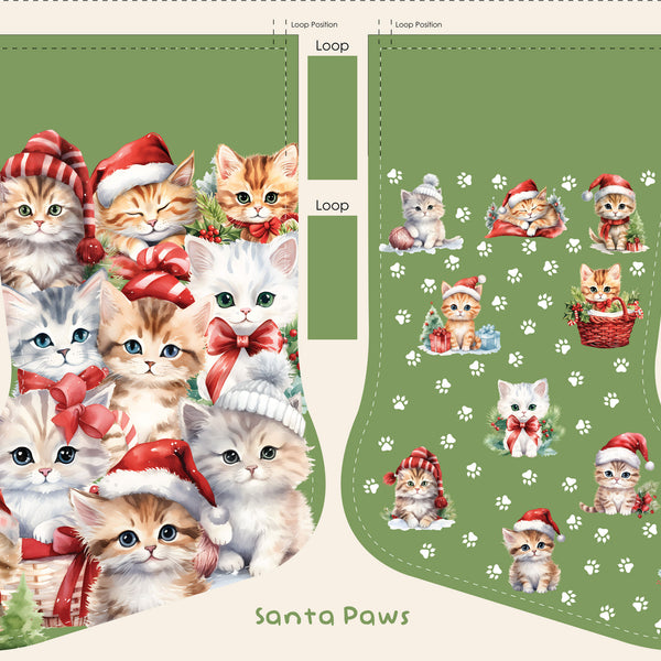 Santa Paws Kitten Stocking