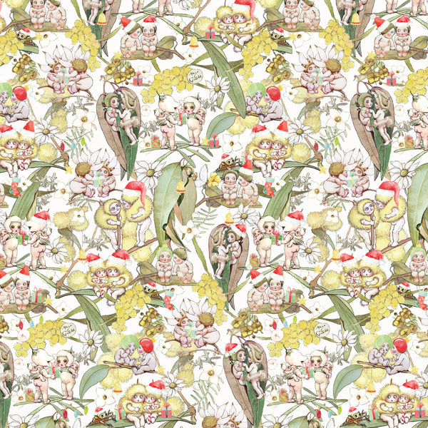 May Gibbs Christmas - Gossiping Gumnuts White