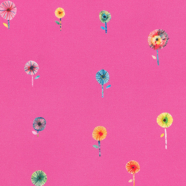 Flora & Fun - Dandelions on Dahlia
