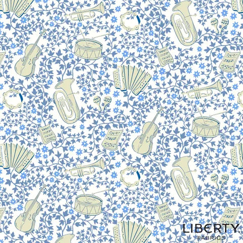 Liberty Garden Party - Instruments Blue