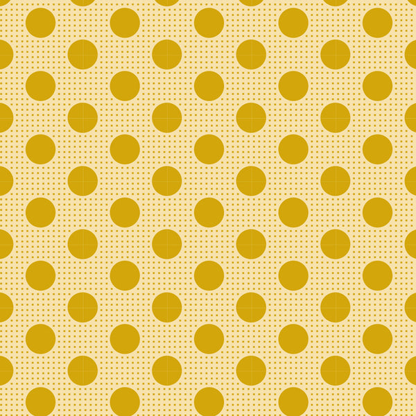 Tilda Dots - Flaxen Yellow