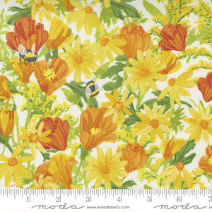 Wild Blossoms - Large Floral - Cream