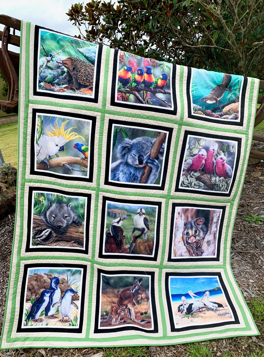 Aussie Wildlife Panel Quilt Kit