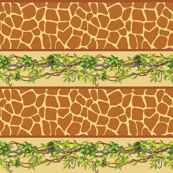 Watch them Grow Giraffe & Vine Stripe