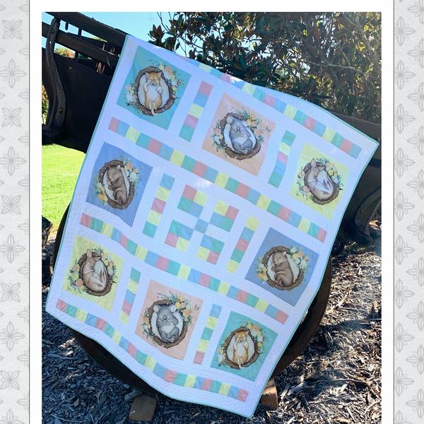 Native Nursery Nine Patch PDF Quilt Pattern