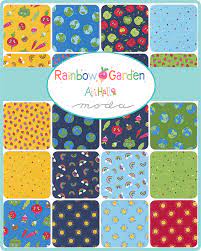 Rainbow Garden - 2.5 inch Jelly Roll - 40 pieces