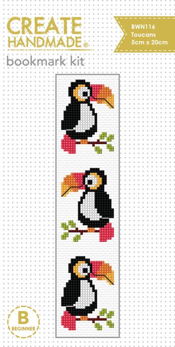Create Handmade Bookmark - Toucan