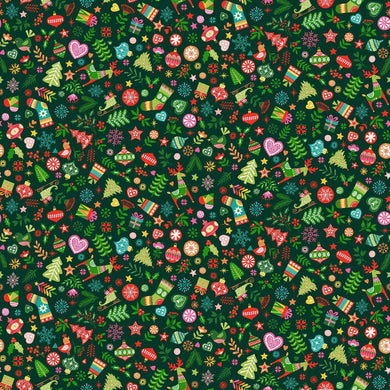 Christmas Brights - Green Ornaments