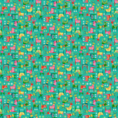 Christmas Brights - Rudolph Teal