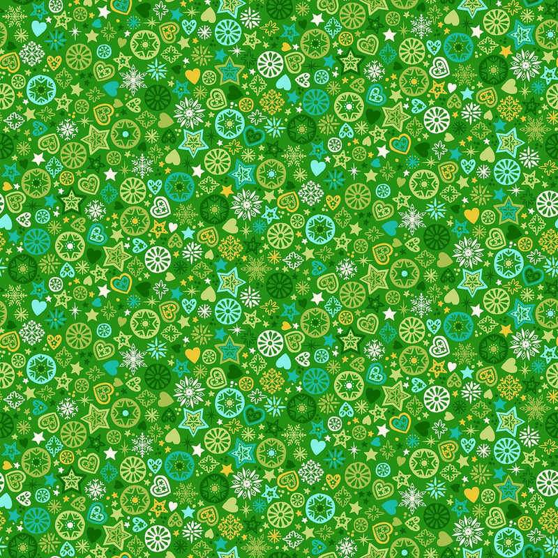 Christmas Brights - Merry Motifs Green