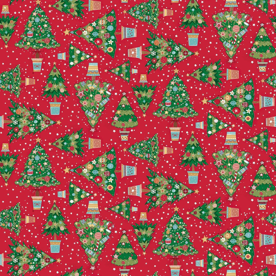 Christmas Wishes - Christmas Tree Red