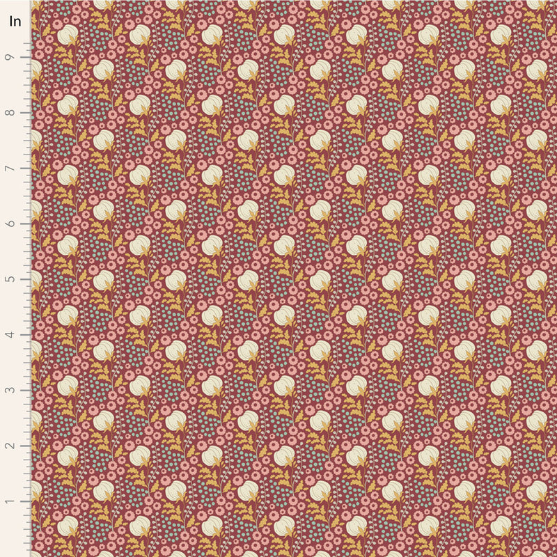 Sanctuary - Cottonfield - Maroon