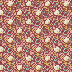 Sanctuary - Cottonfield - Maroon