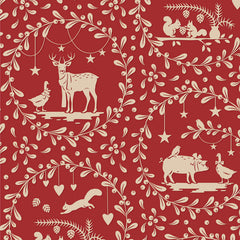 Tilda Merry Little Christmas - Paperscenes Burgundy
