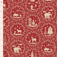 Tilda Merry Little Christmas - Paperscenes Burgundy
