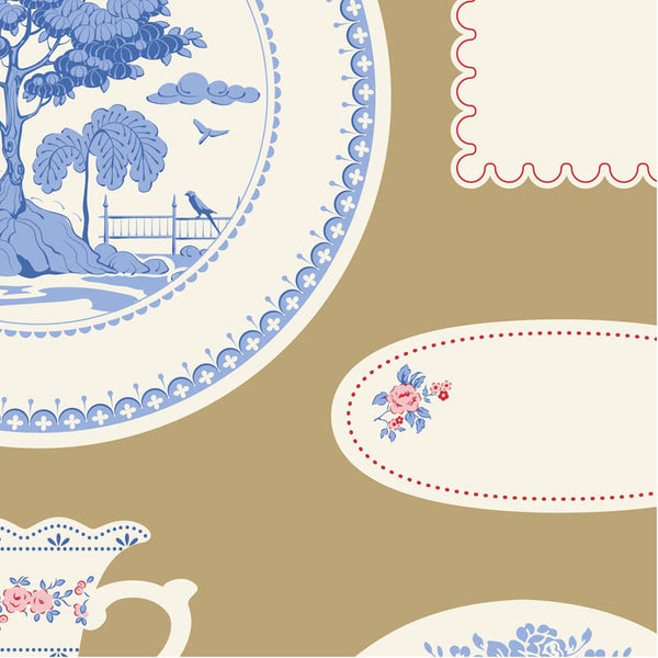Tilda's Something Blue Co-Ord Labels & Ornaments - Ochre
