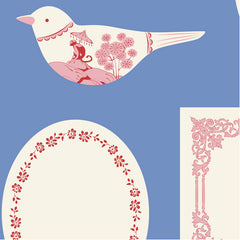 Tilda's Something Blue Co-Ord Labels & Ornaments - Blue