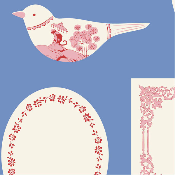Tilda's Something Blue Co-Ord Labels & Ornaments - Blue