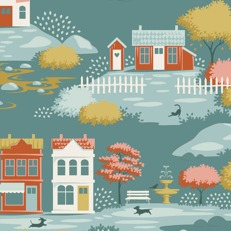 Tilda's Village Life - Village Teal