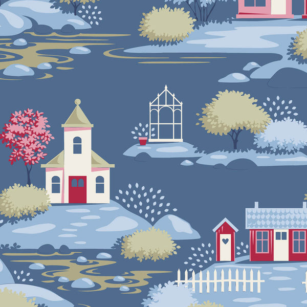 Tilda's Village Life - Village Blue