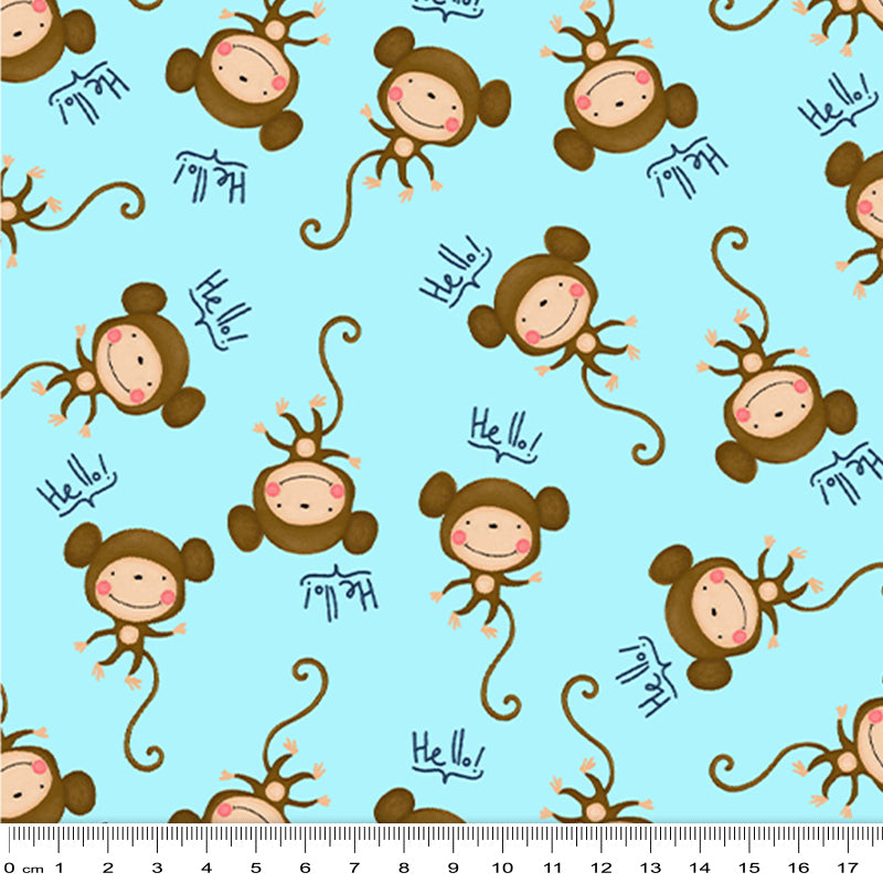 Jungle Paradise - Chunky Monkeys - Blue