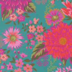 Parlor - Happy Blooms - Teal