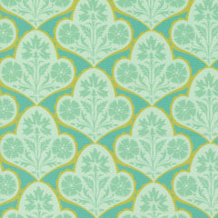 Cannon Beach - Copalis Damask - Turquoise