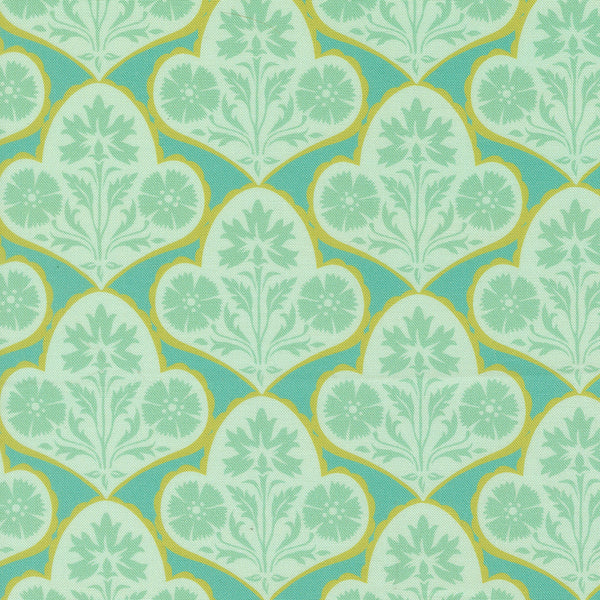 Cannon Beach - Copalis Damask - Turquoise