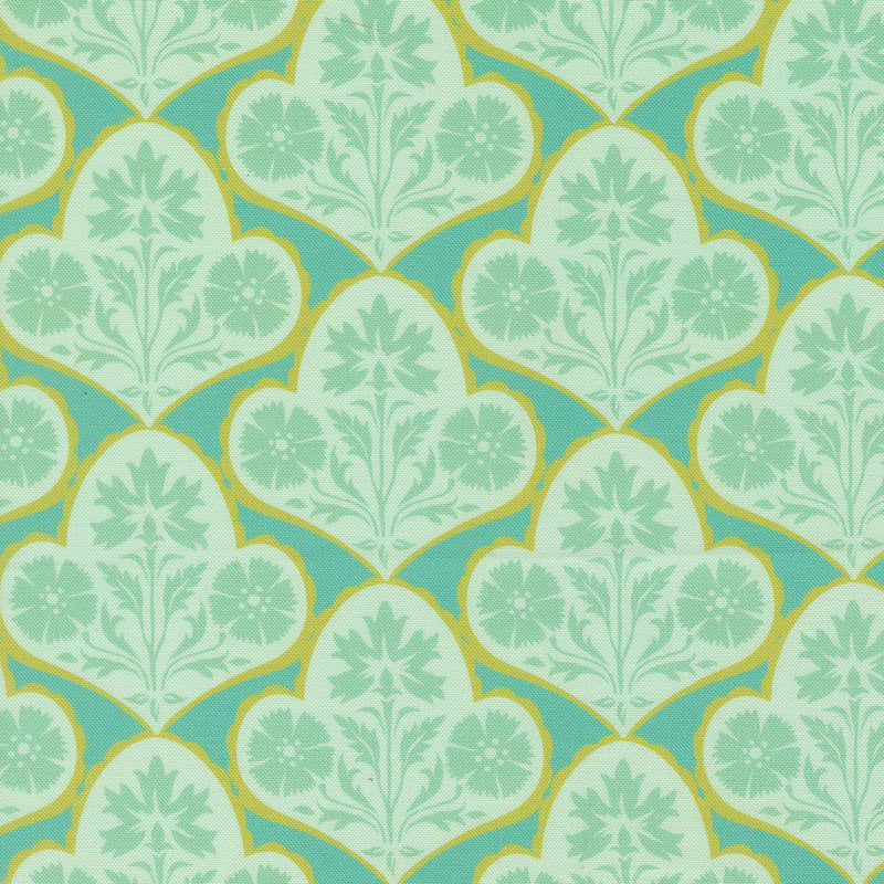 Cannon Beach - Copalis Damask - Turquoise