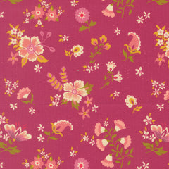 Sitara – Meadow Flowers – Raspberry quilting fabric by Moda Fabrics