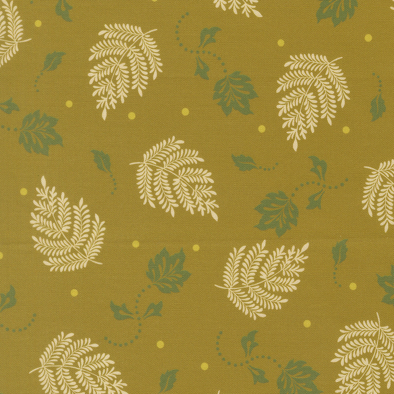 Sitara – Fern Sprigs – Olive quilting fabric by Moda Fabrics