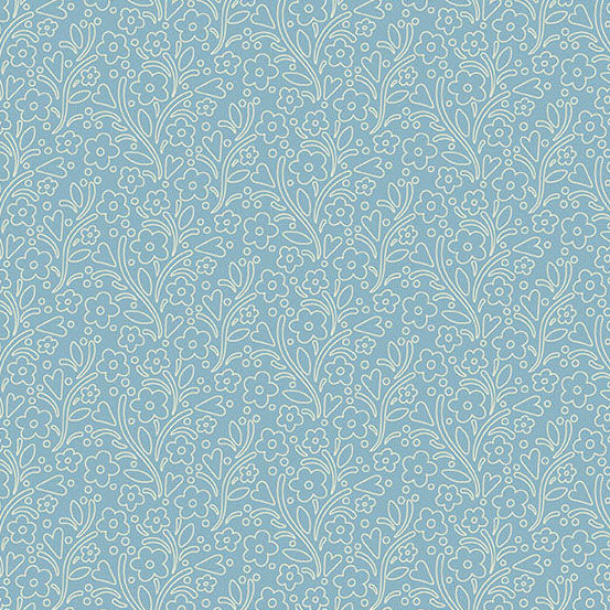 Cozy House - Dainty flowers in chambray