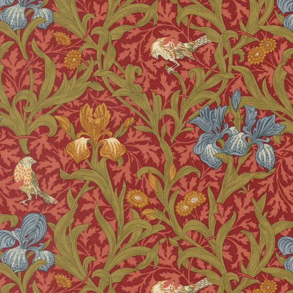 Morris Muse - Floral Birds - Russet