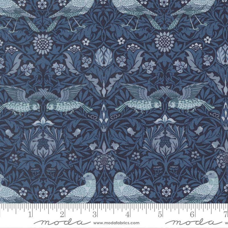 Morris Muse - Birds Damask - Twilight