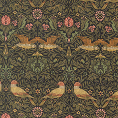 Morris Muse - Birds Damask - Ebony