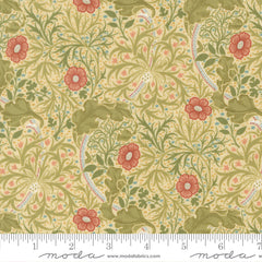 Morris Muse - Seaweed Florals - Parchment