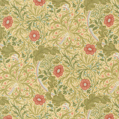 Morris Muse - Seaweed Florals - Parchment