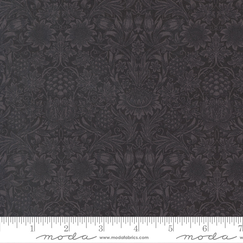 Morris Muse - Sunflower Damask - Ebony