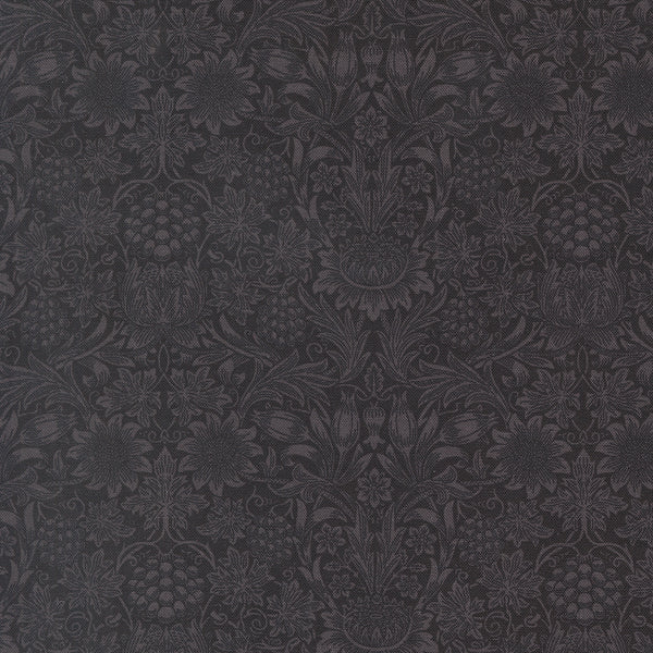 Morris Muse - Sunflower Damask - Ebony