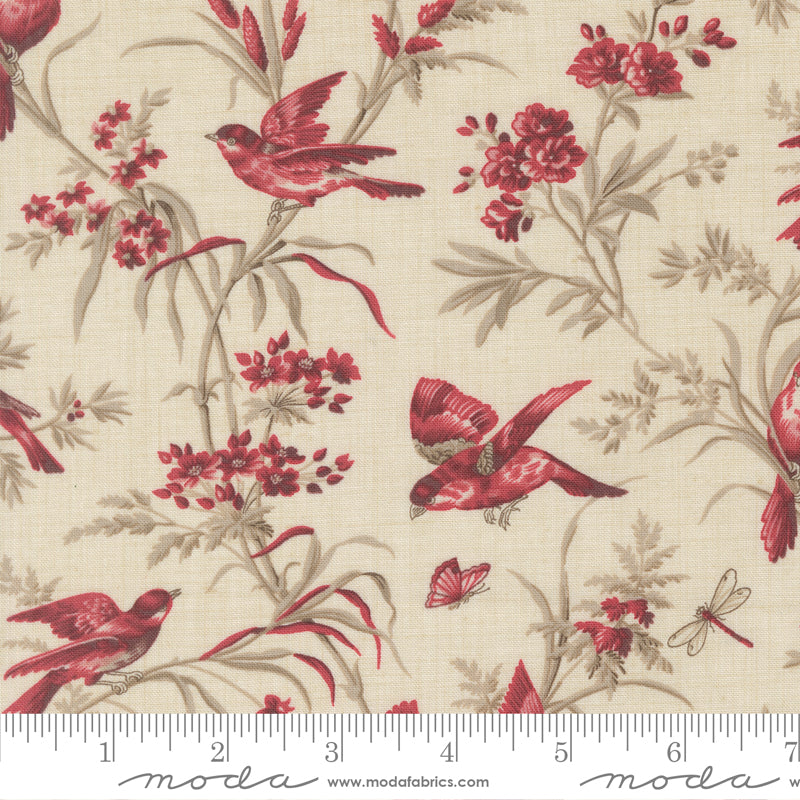 Joie De Vivre - Birds Pearl Rouge