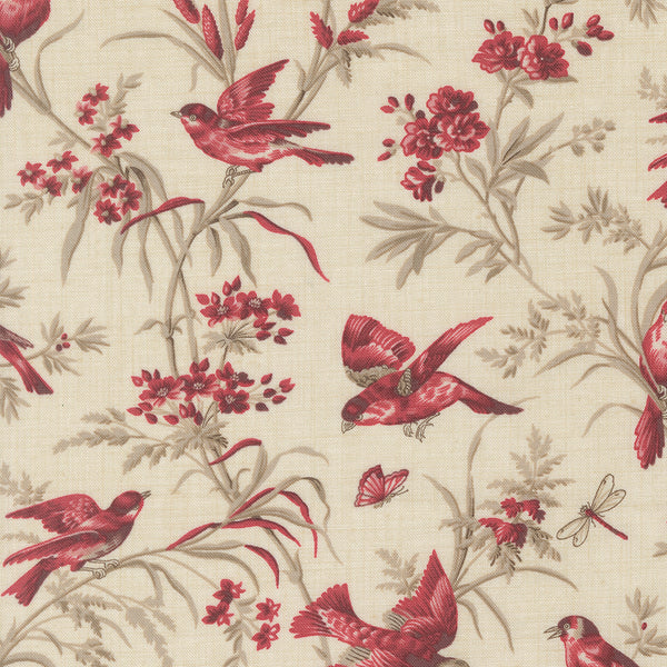 Joie De Vivre - Birds Pearl Rouge