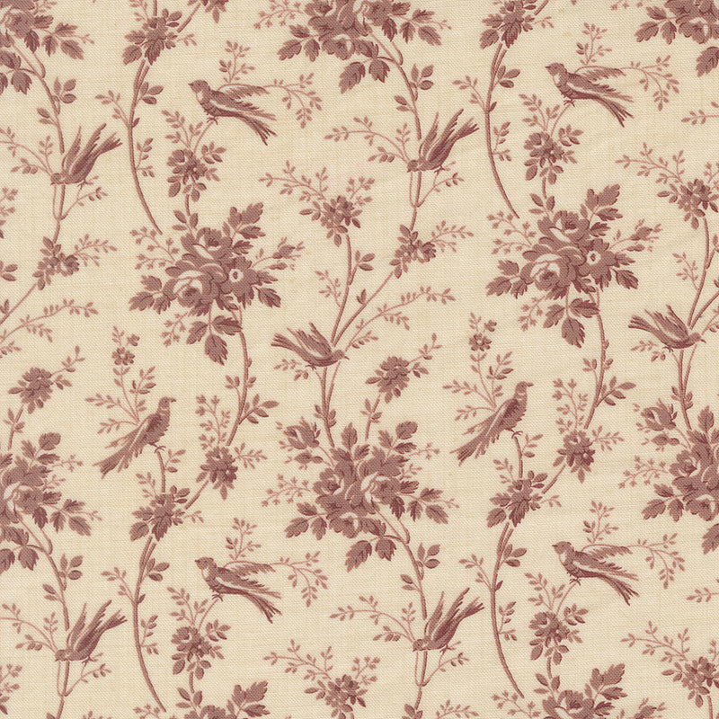 Fleur de Paris - Oiseaux Floral Birds - Lavender